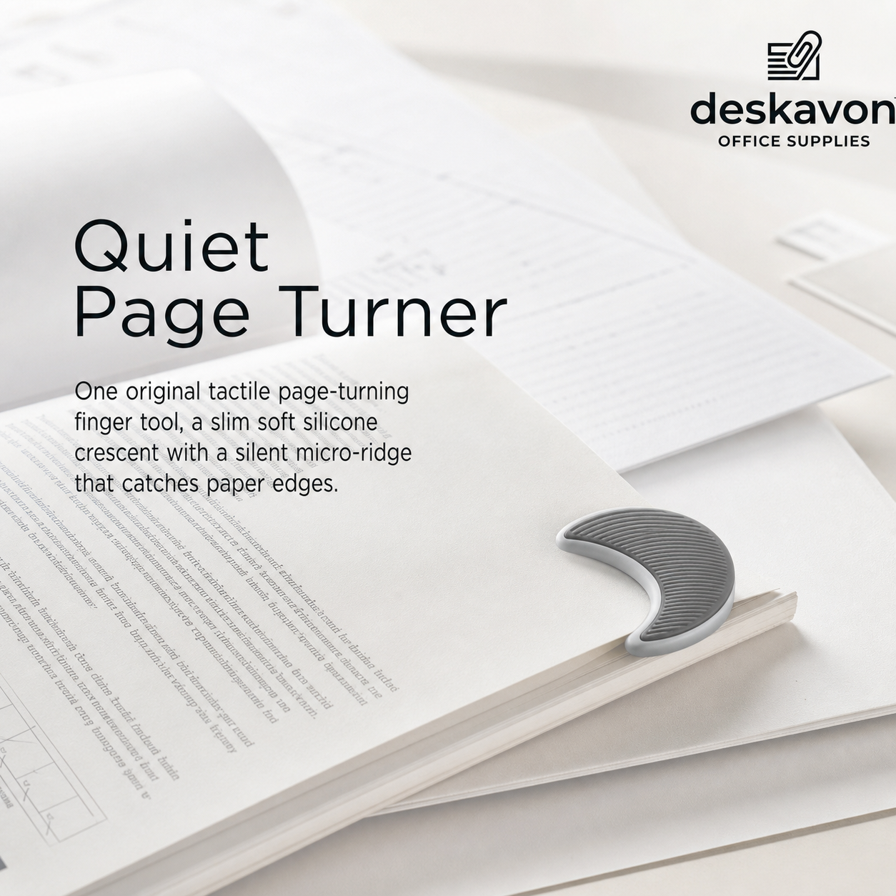 Deskavon™ Quiet Page Turner